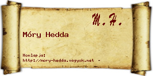 Móry Hedda névjegykártya
